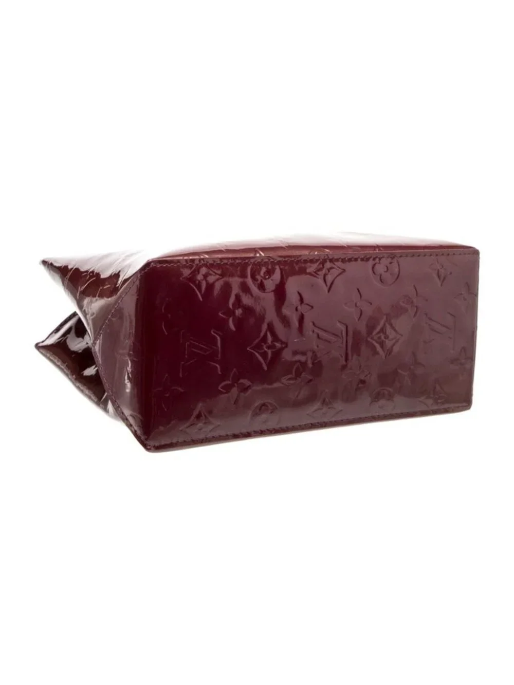 NWOT - Louis Vuitton Reade Brown Monogram Vernis Patent Leather Top Handle Bag